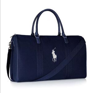 Navy blue ruffle bag
